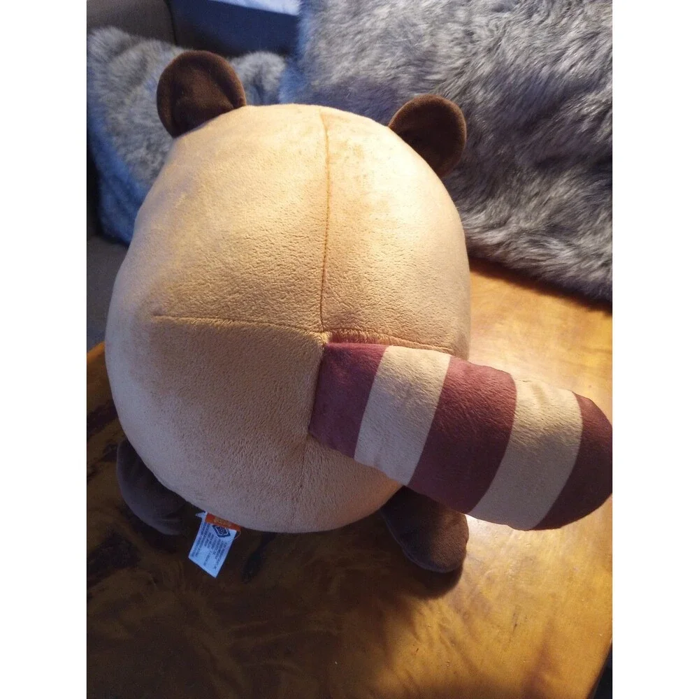 Round 1 2010 Japanese Amuse Raccoon Large Stuffed Plush Japan Washed Woolite